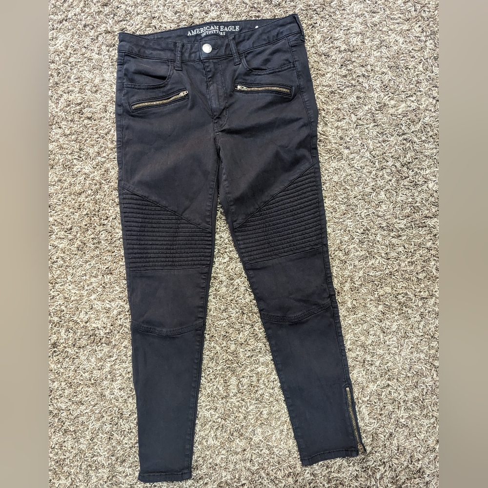 American Eagle black stretch jeans 8reg